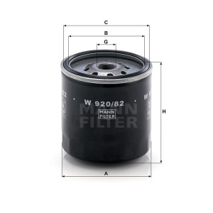 Фильтр масляный MANN-FILTER W 920/82